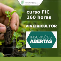 Chamada para curso FIC de Viveiricultor