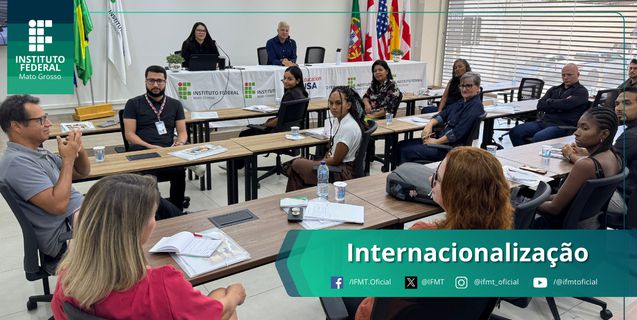 Escritório de Relações Internacionais do IFMT reúne com embaixadores de Relações Internacionais dos campi e apresenta planejamento 2025